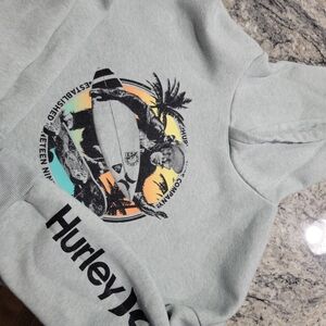 Boy's XL Hurley Light Gray Surf Graphic Hoodie